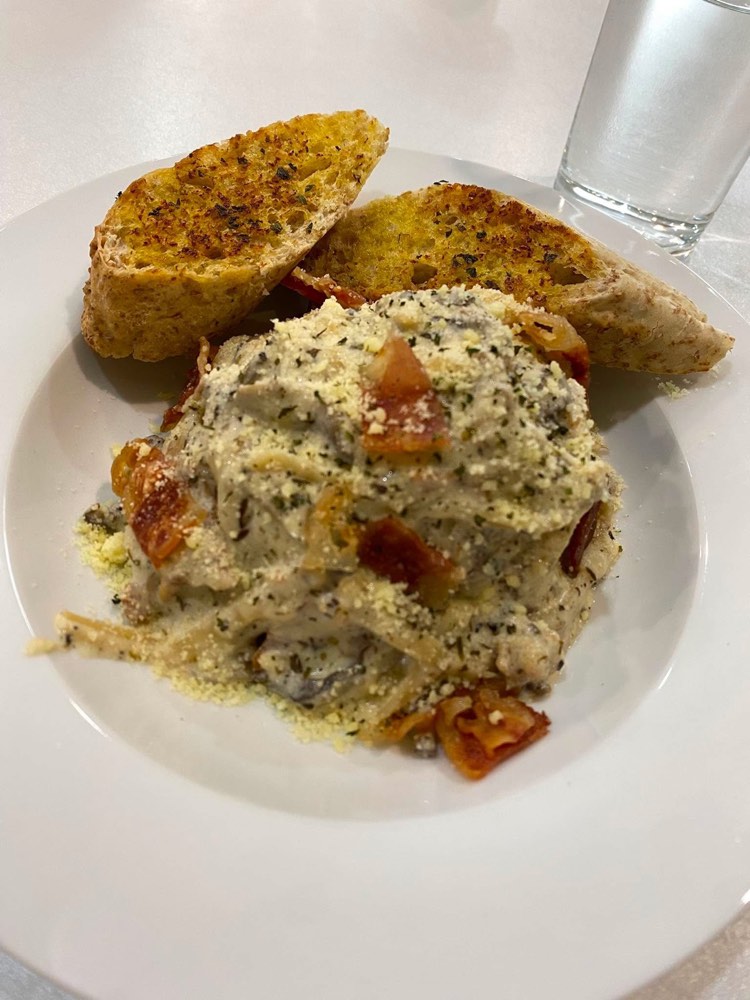 Bacon Mushroom Carbonara